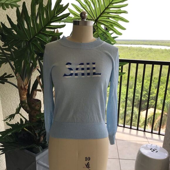 J.CREW Light Blue Sail Women's Sweater - Picture 1 of 6